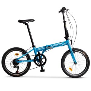 CARPAT SPORT Klapprad »Faltrad, 7 Gänge, 20 Zoll, V-Bremsen, Carpat Folding C2068B, blauer Rahmen mit weißem Design«, 7 Gang