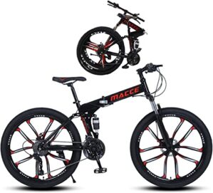 Faltrad-Klapprad für Erwachsene Discbremse Faltfahrrad-Herren-Damen 30 Gang Kettenschaltung Folding City Bike Rahmen Aus Kohlenstoffstahl