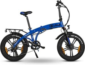 Jeep Fold Fat E-Bike FR 7105 4xe Limited Edition, 20′ Kompaktrad, Falt-E-Bike, 7-Gang Kettenschaltung, Blue