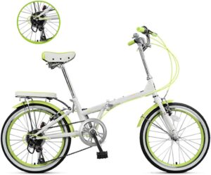KJHGMNB Faltbare Fahrrad, 20-Zoll-Klapprad, Frisch Und Schnell Montierbare High-Carbon Stahlrahmen, Männliche Und Weibliche Studenten Fahrrad…