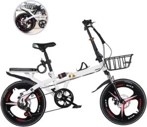 KJHGMNB Klapprad Mit ABEC-Chrom-Stahl-Lager Innen, Licht Reiterlebnis, Variable Speed ​​Folding Doppelstoßdämpfer, Klapp in Zehn Sekunden, in Das…