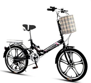 Klapprad, Ultra-Light Und Tragbare Weibliche Erwachsene Fahrrad Mit Variabler Geschwindigkeit 20 Zoll 16 Kleine Räder Für Erwachsene Arbeits…