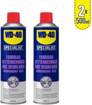 WD-40 »Specialist Fahrrad Kettenreiniger« Reinigungsspray (Fahrrad Pflegemittel 2 x 500 ml)