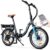BLUEWHEEL 20″ klappbares E-Bike I Deutsche Qualitätsmarke I Shimano 7 Gang-Schaltung I EU-konform Klapprad mit App + 250 W Motor + Batterie…